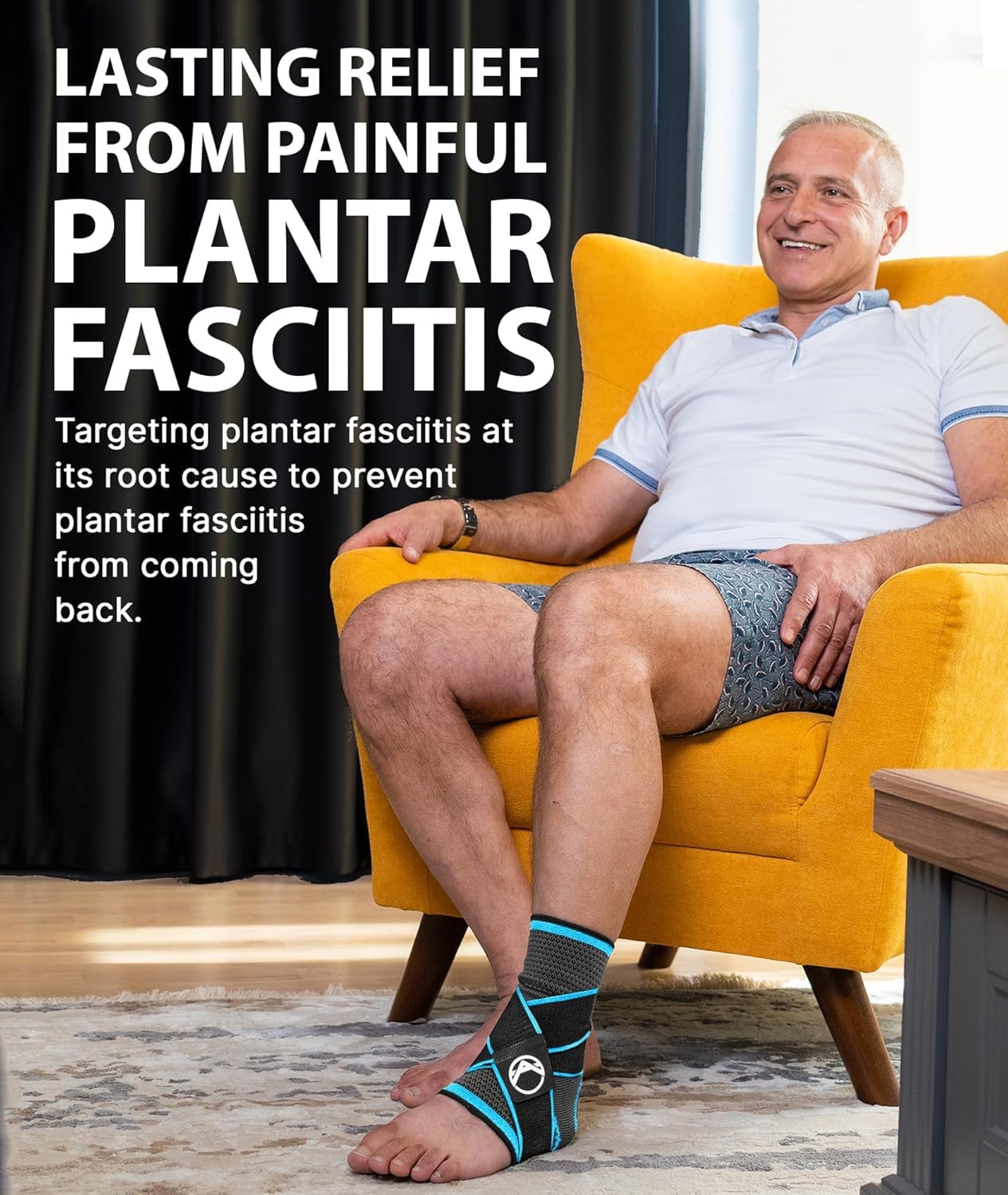 Koprez Plantar Fasciitis Sleeve for Ankle Support and Relief