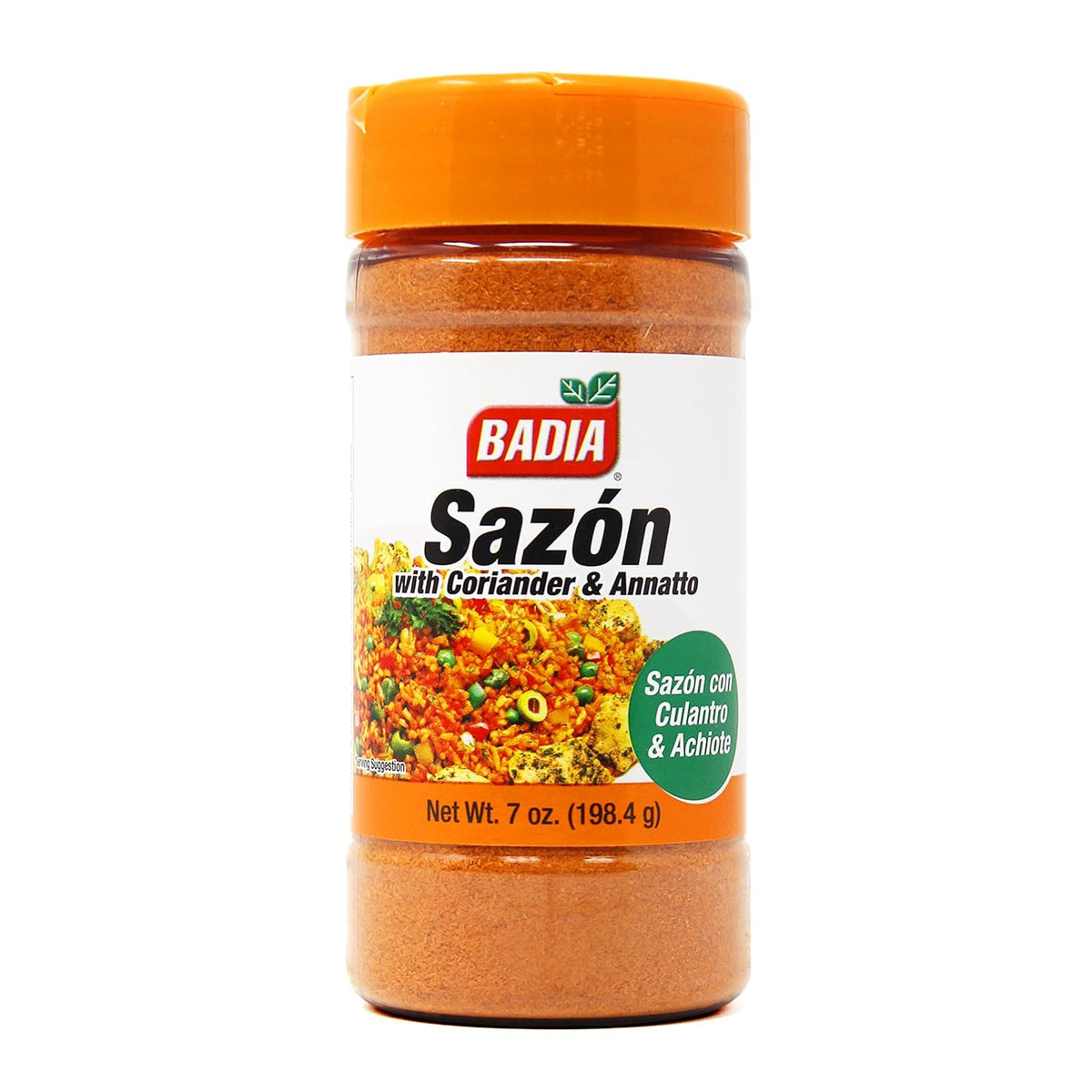 Badia Sazon with Coriander and Annatto Seasoning, 7 oz, Perfect Blend for Latin Inspired Dishes