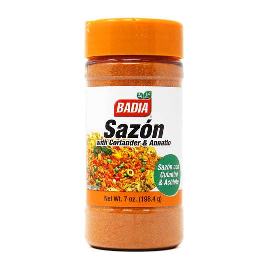 Badia Sazon with Coriander and Annatto Seasoning, 7 oz, Perfect Blend for Latin Inspired Dishes