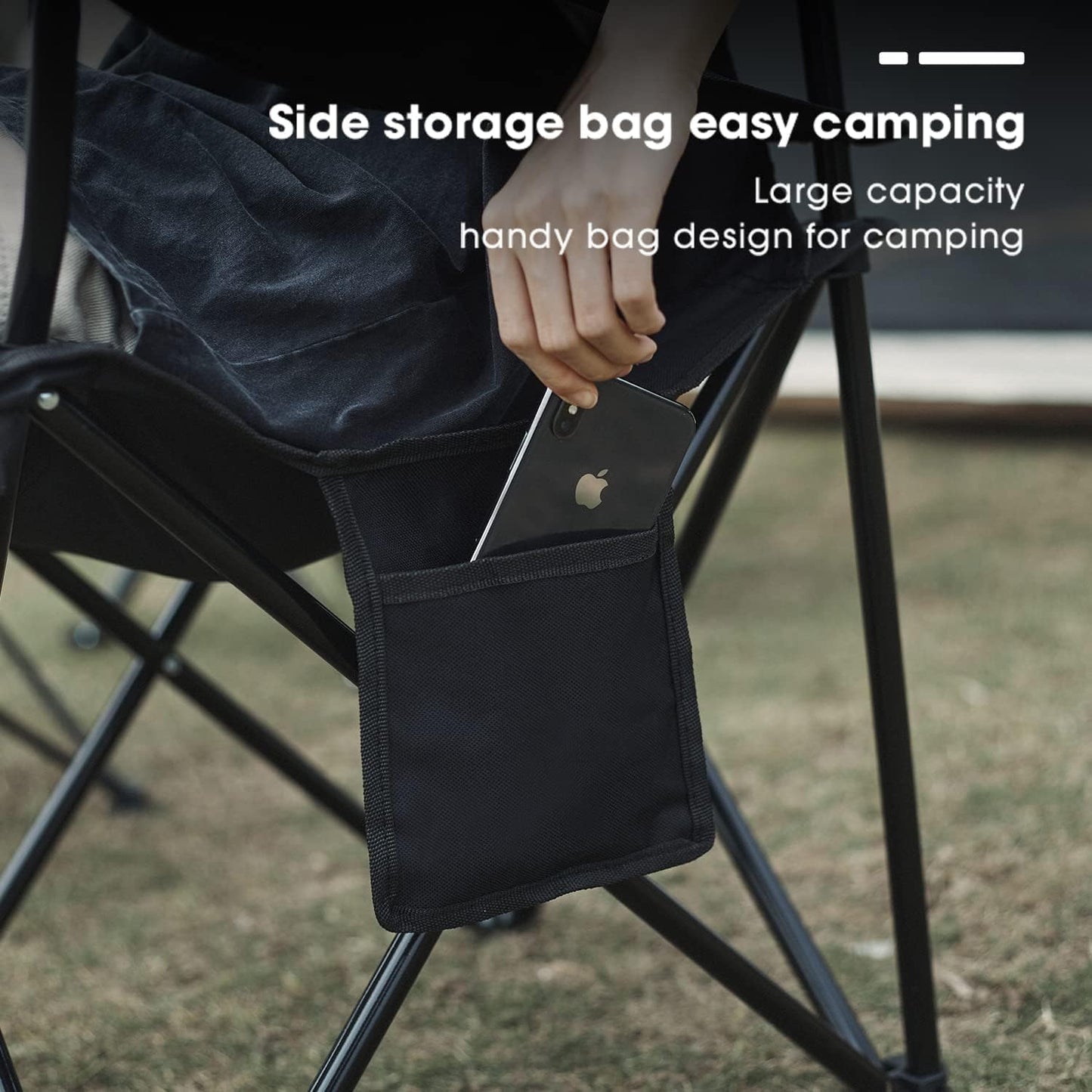 Damei century 4Pack Folding Camping Chairs-Lightweight, Installation-Free, Portable Chair for Beach, Lawn, Outdoor Sports