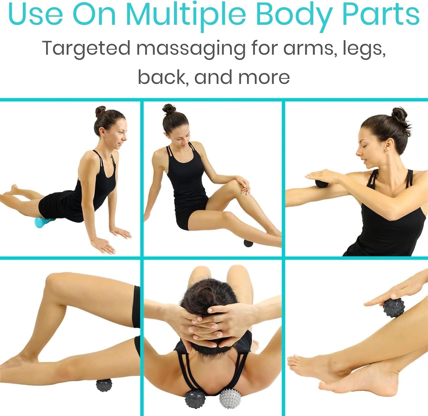 Vive Massage Ball Set for Plantar Fasciitis Relief and Hot Cold Therapy