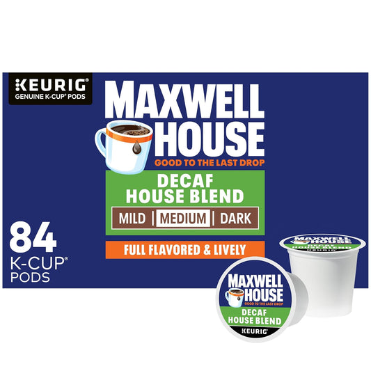 Maxwell House Decaf House Blend Medium Roast K-Cup Coffee Pods, 84-count box