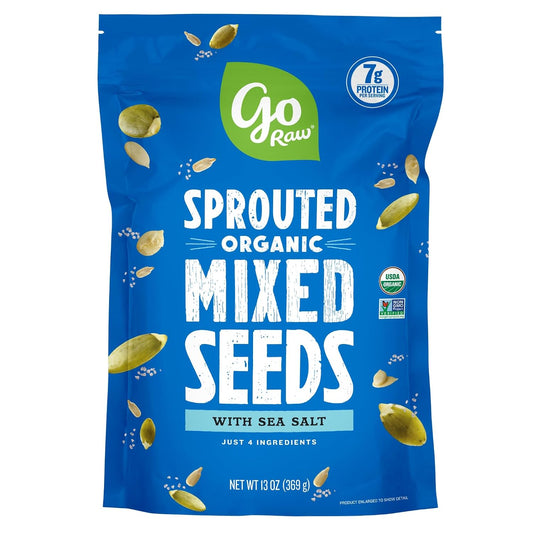 Go Raw Organic Sprouted Mixed Seeds 13 oz Unsalted Keto Kosher