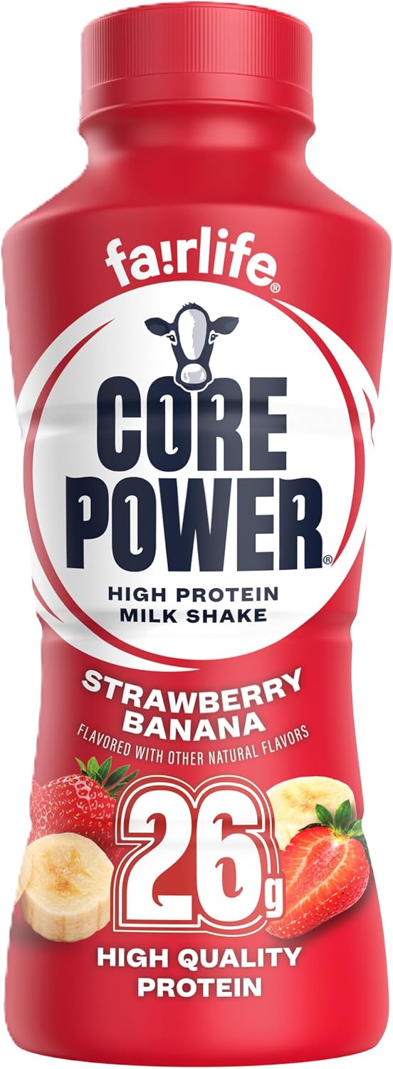 Core Power Protein Shake, Chocolate, 26g Bottle, 14oz, 12 Pack