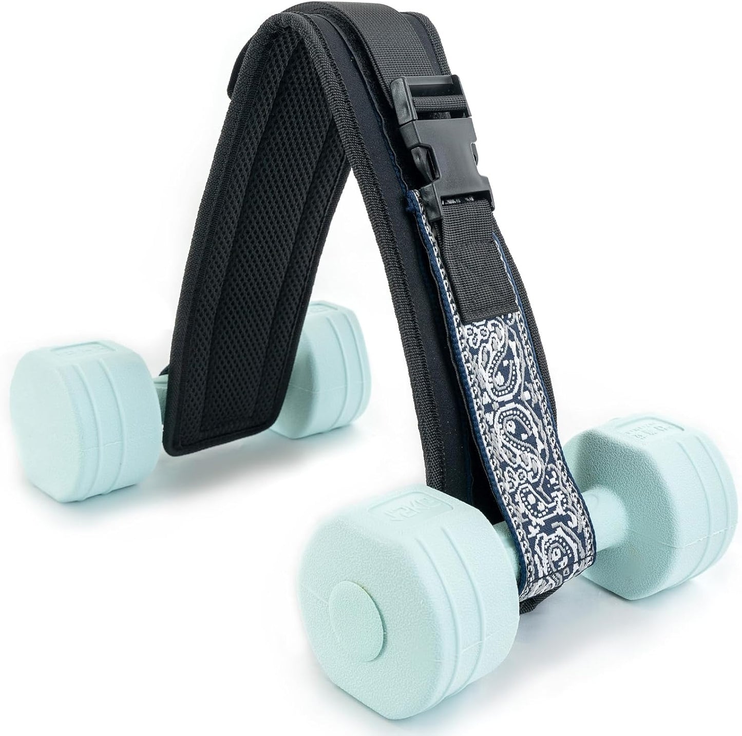 Hip Thrust Belt for Dumbbells, Booty Belt with Slip-Resistant Padding