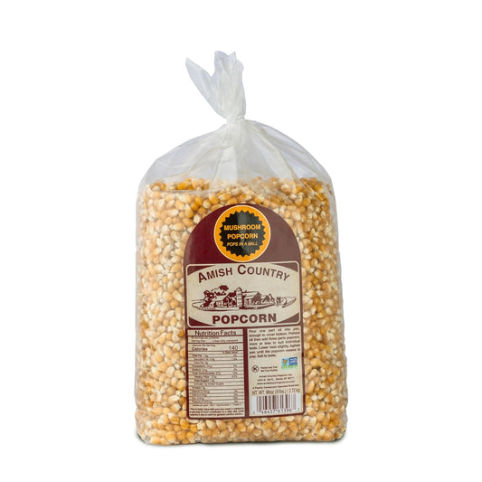 Amish Country Popcorn, 6 lb Bag, Mushroom Popcorn Kernels, Old Fashioned, Non-GMO, Gluten Free