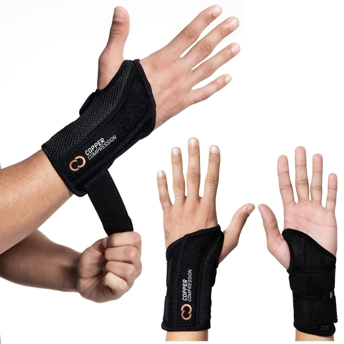 Copper Compression Advanced Wrist Brace - Copper Infused Adjustable Orthopedic Support