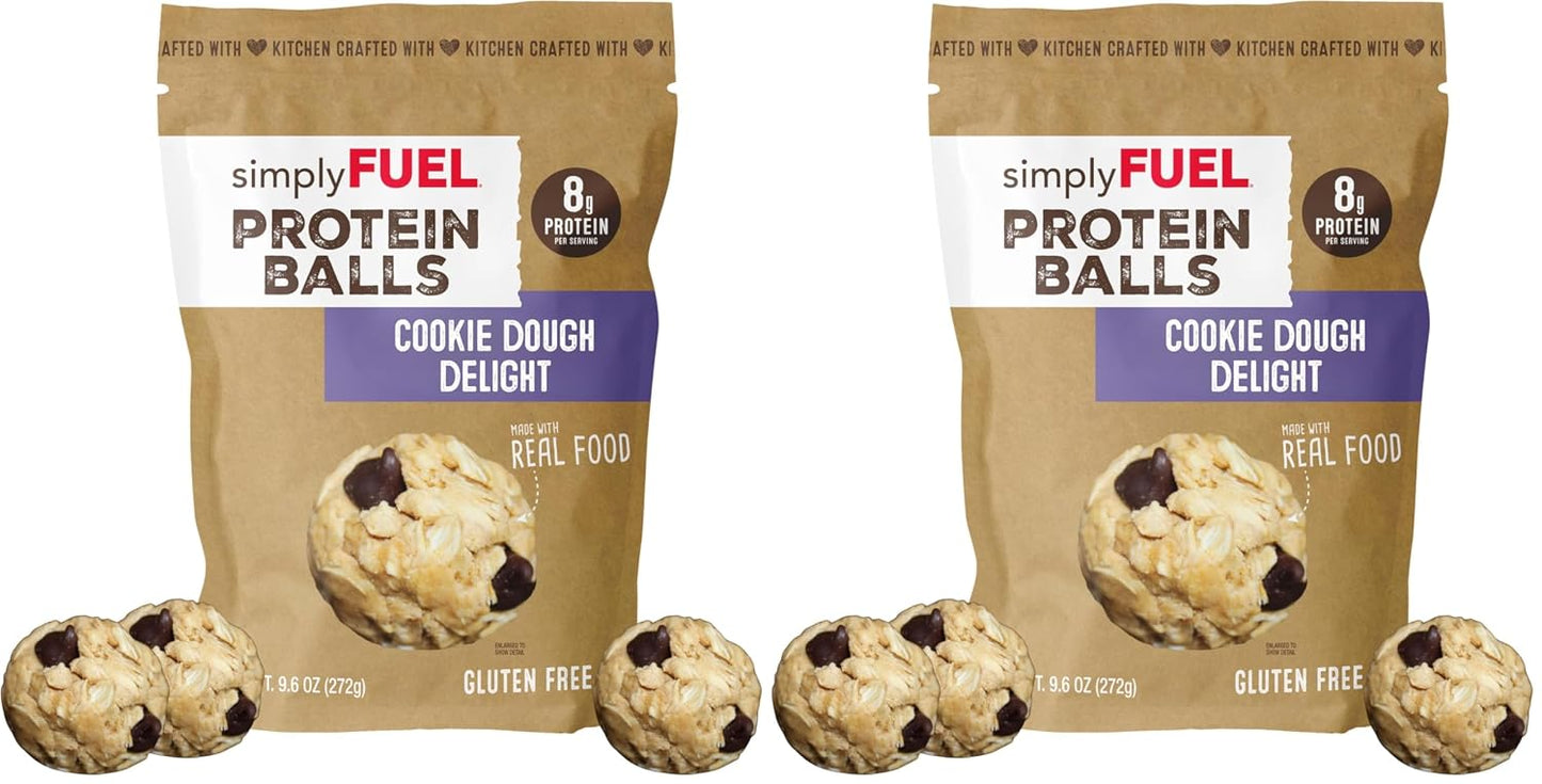 simplyFUEL Whole-Food Protein Balls, 8g Protein, Gluten-Free, 9.6 oz