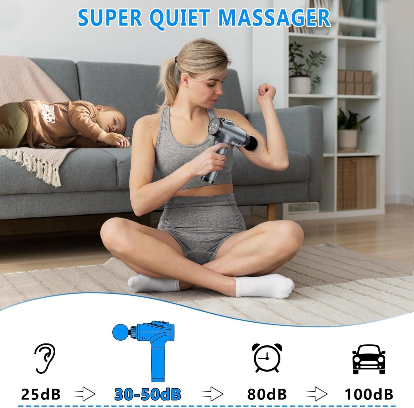 APHERMA Massage Gun, 30 Speed Levels, 9 Heads, Deep Tissue