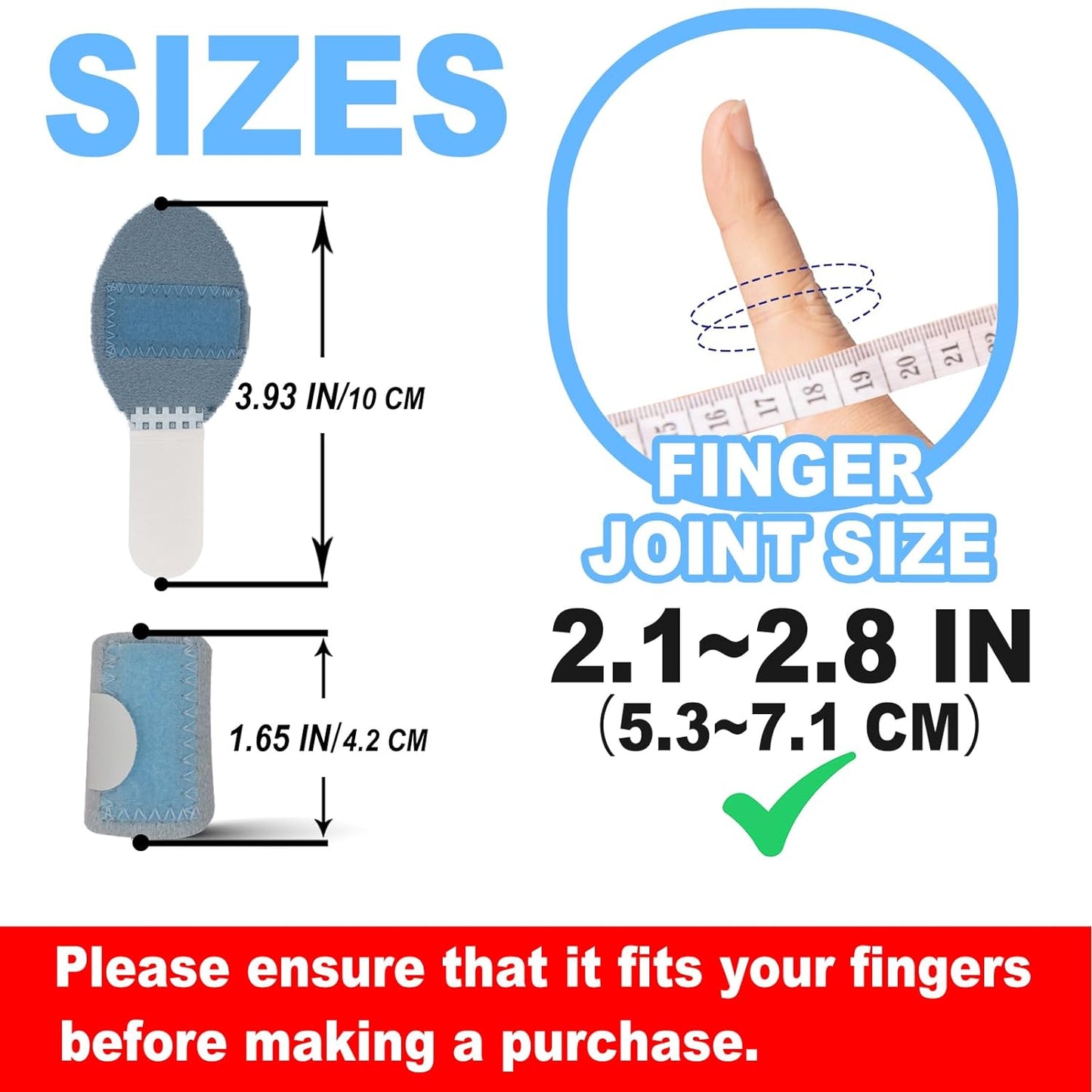 RonJea 5 Pcs Trigger Finger Splints Support Brace Kit