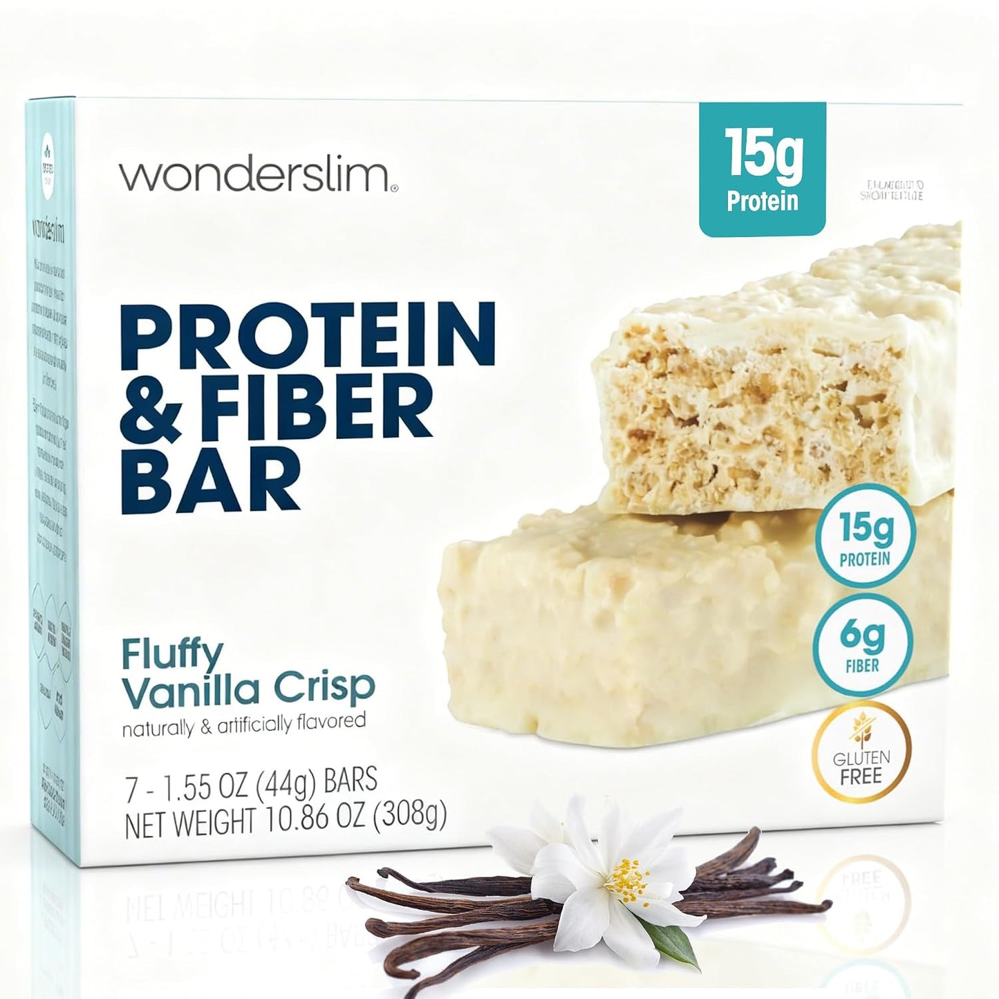 Wonderslim High Fiber Protein Bars for Hunger Control and Satiety