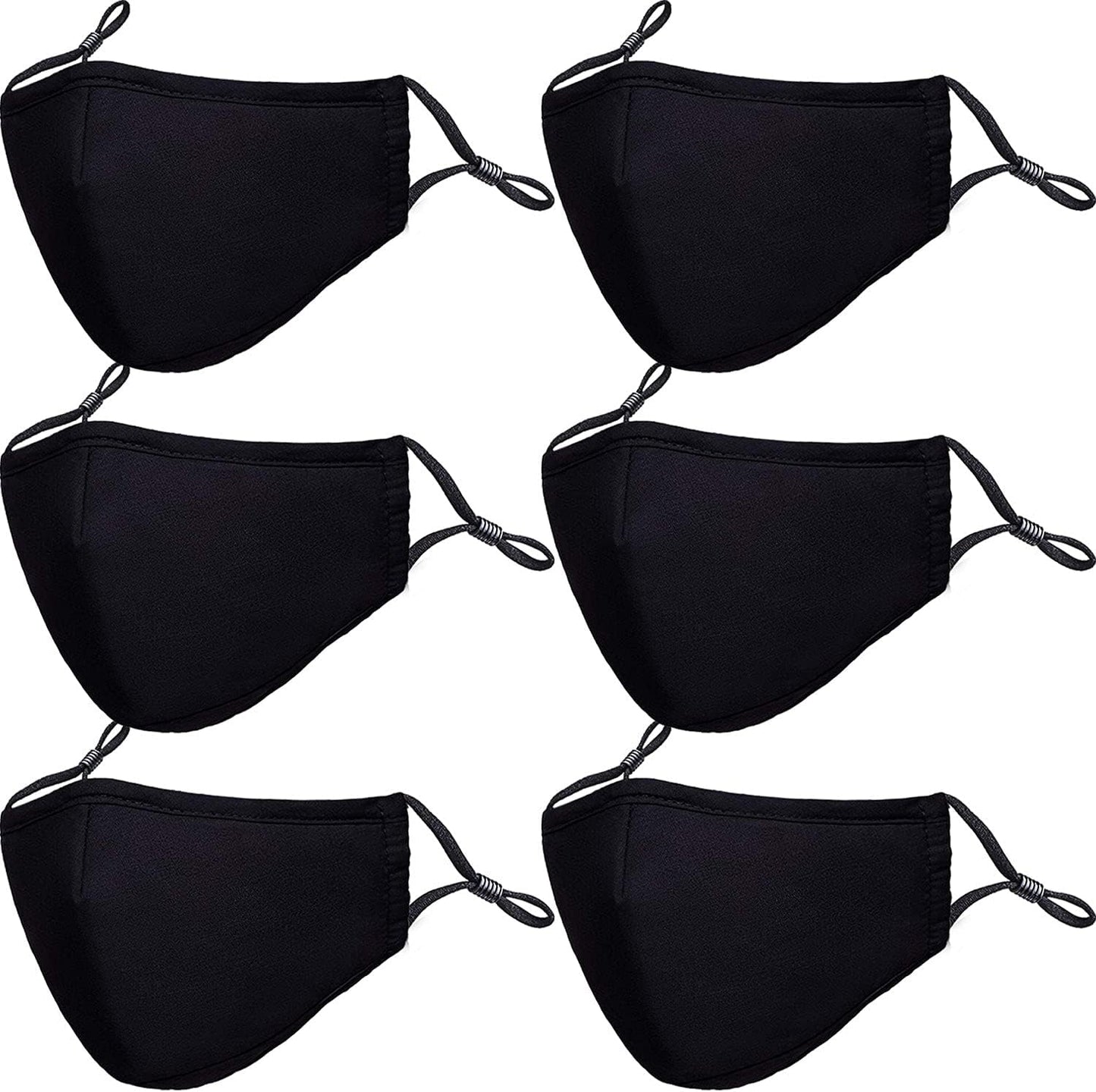 PAGE ONE Reusable Cloth Face Masks Washable Adjustable Breathable Cotton Face Mask