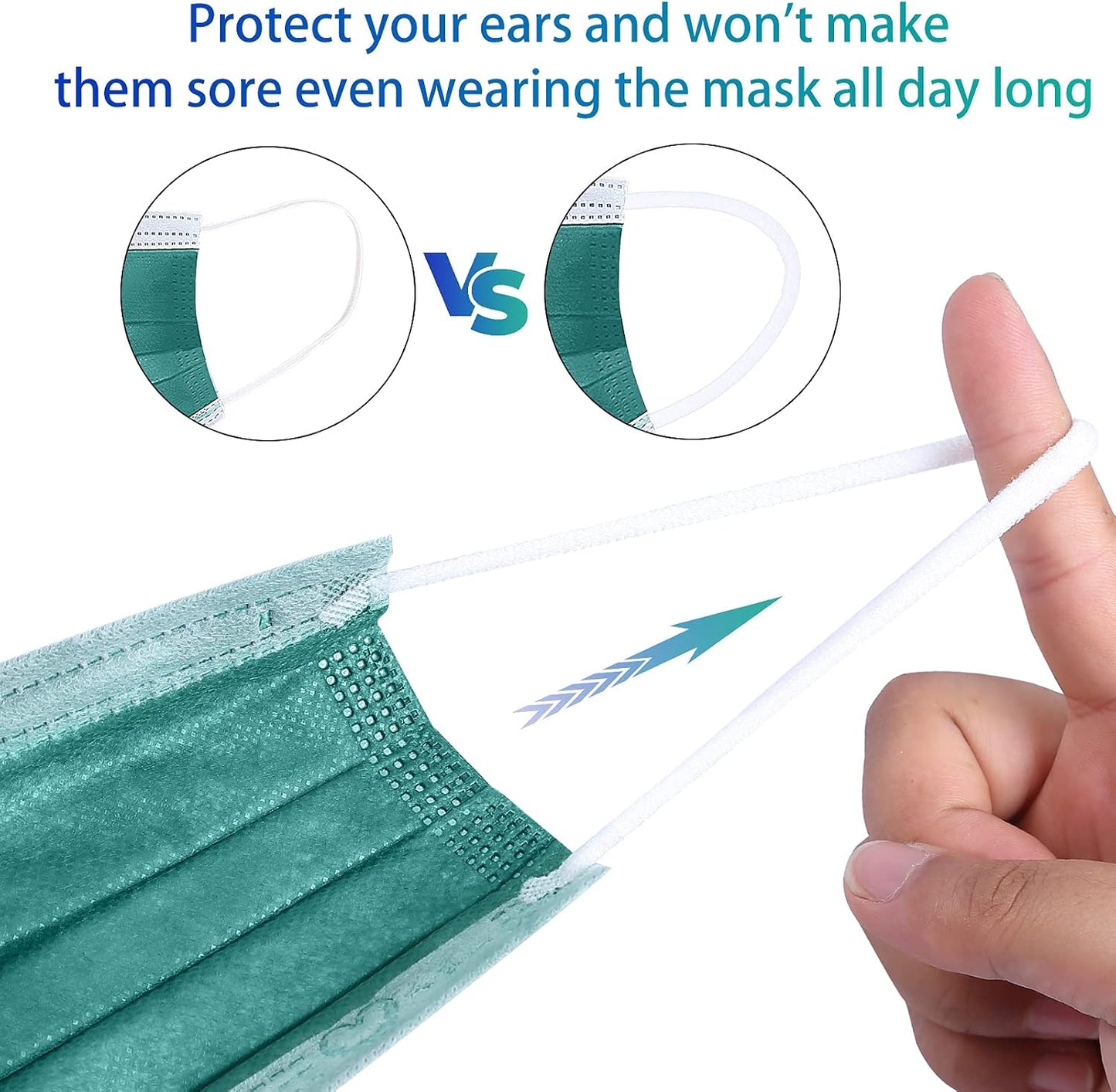 Disposable Face Mask 4-Ply Adult Soft Breathable Safety Mask