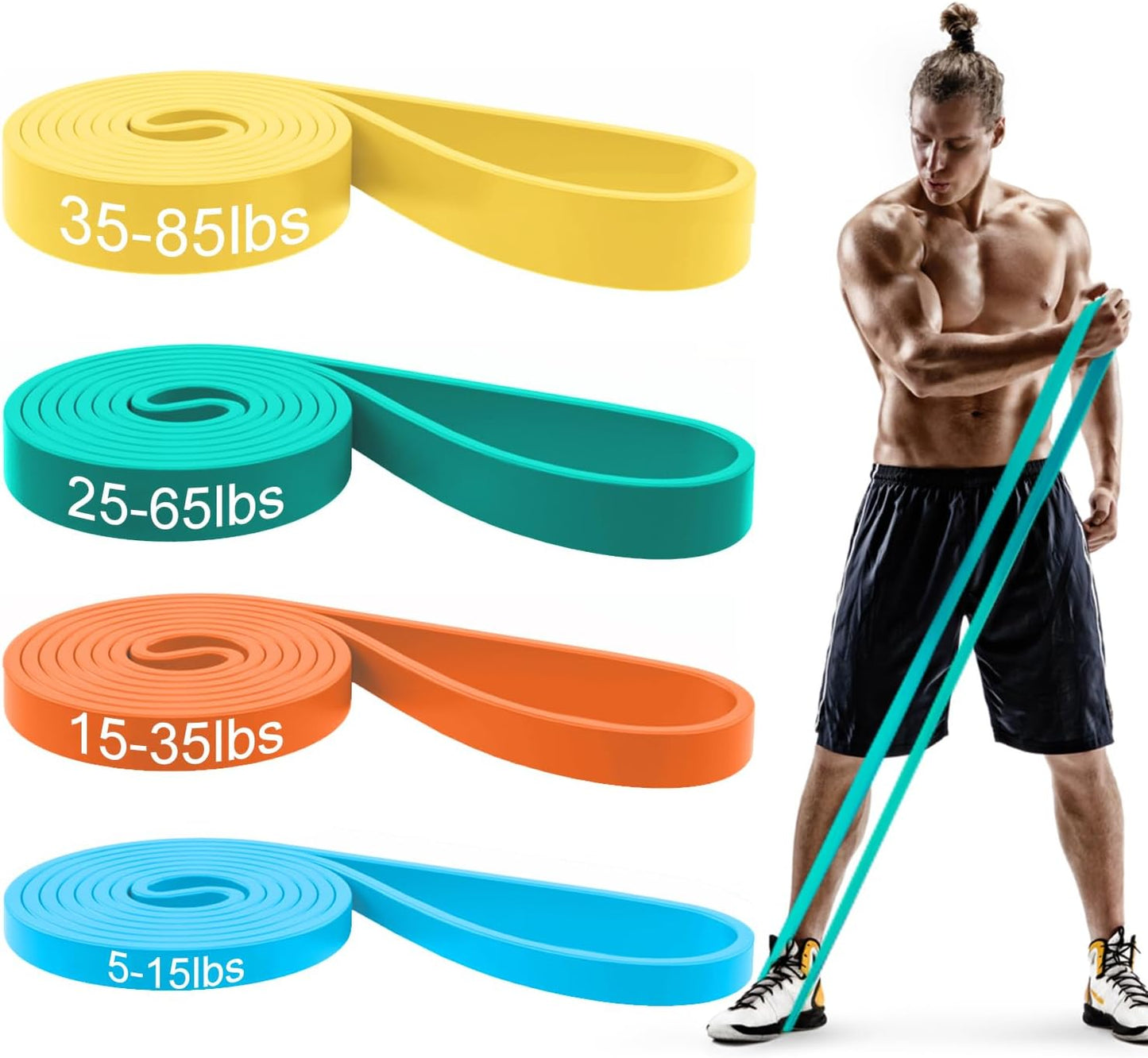 Pull Up Bands, Resistance Bands Set for Men & Women, Exercise Workout Bands