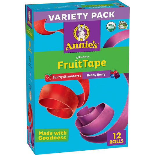 Annie's Organic Fruit Tape Variety Pack 12 Rolls 9 oz