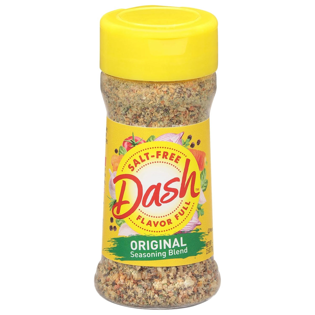 Dash Salt-Free Seasoning Blend Original 2.5 Ounce All-Purpose Kosher Flavor Enhancer