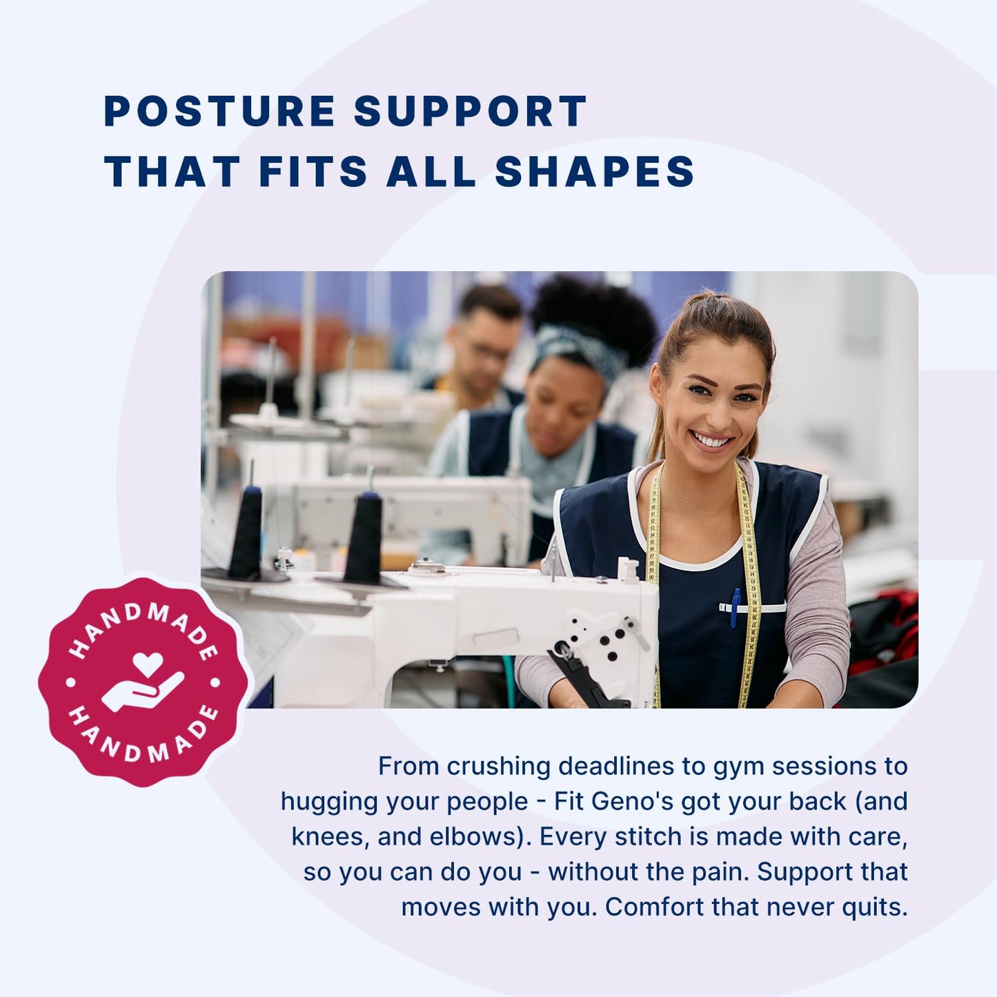 Fit Geno Posture Corrector for Women and Men, Adjustable Full Back Support