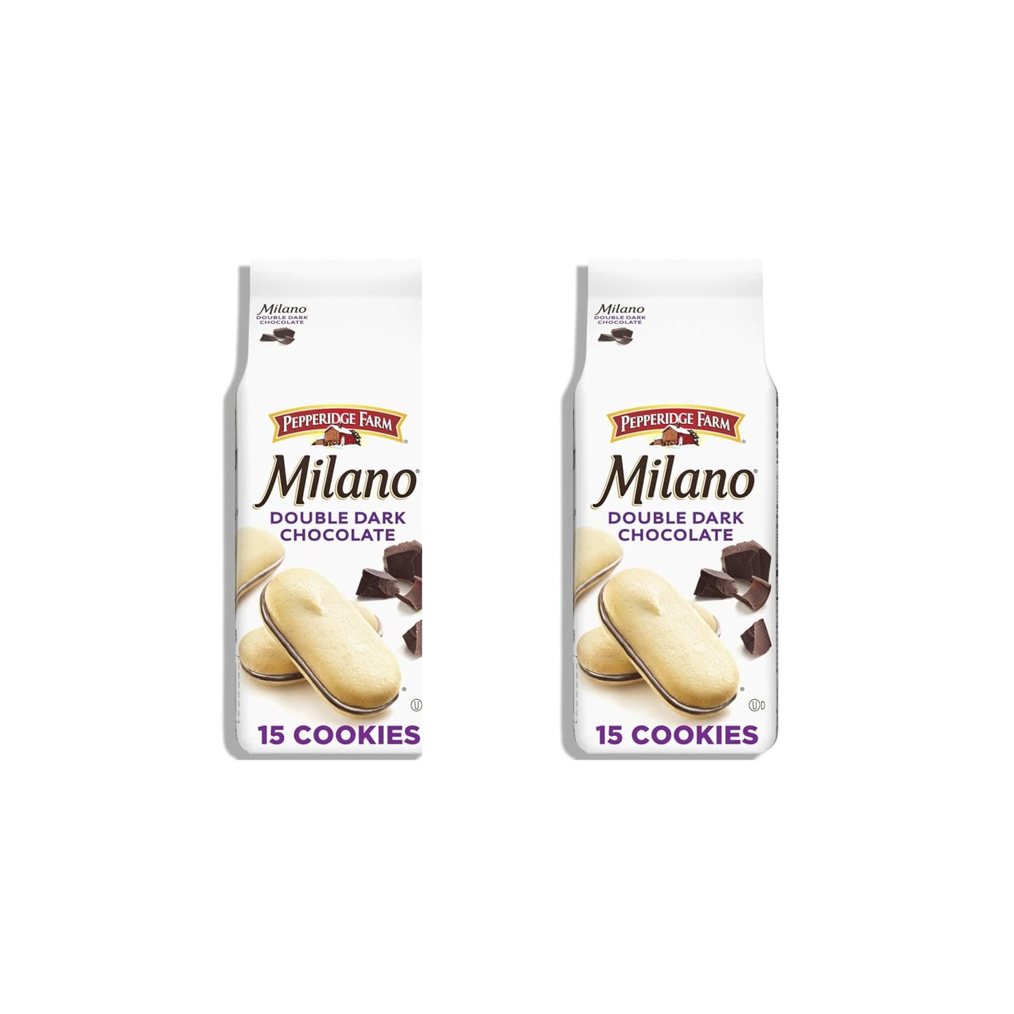 Pepperidge Farm Milano Cookies, Double Dark Chocolate, 3 Bags, 7.5 oz. Each