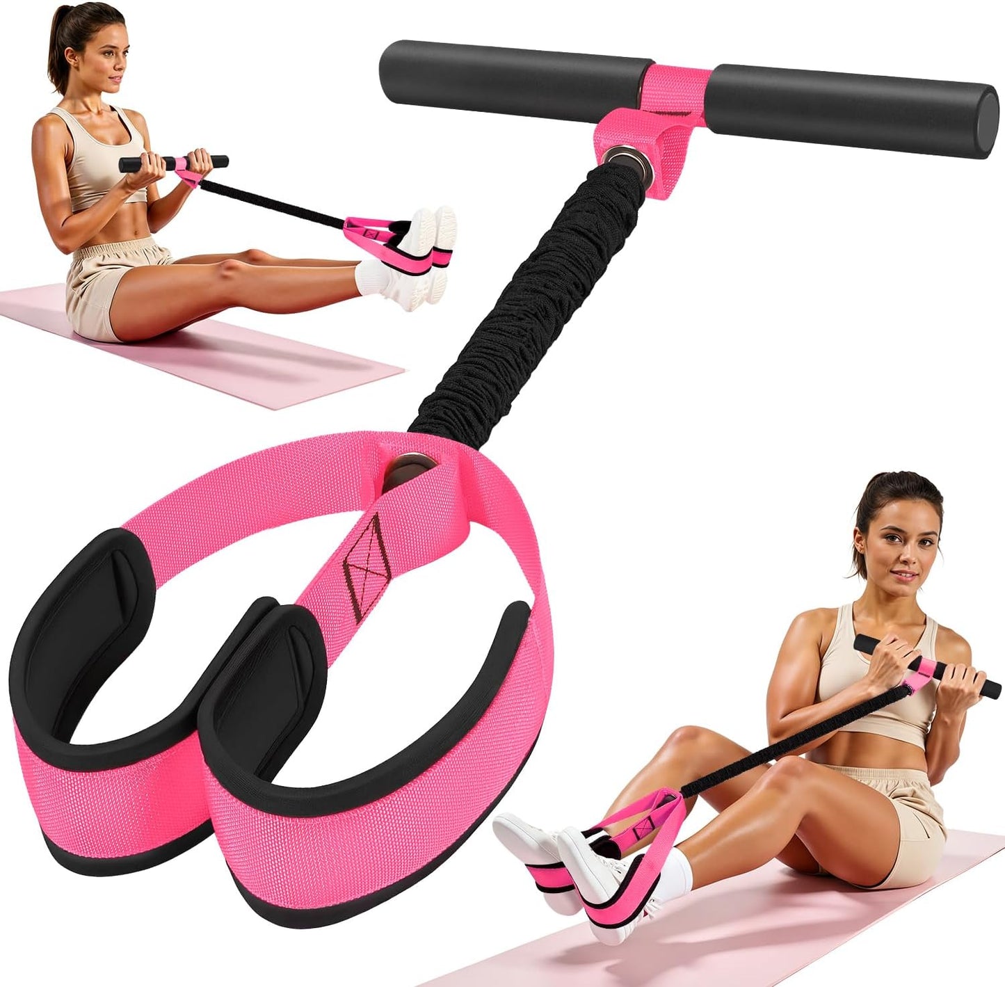 2026 Upgraded Durable Pedal Resistance Band with Handle