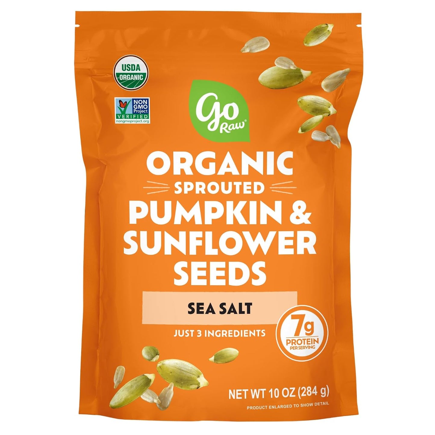 Go Raw Organic Sprouted Mixed Seeds 13 oz Unsalted Keto Kosher
