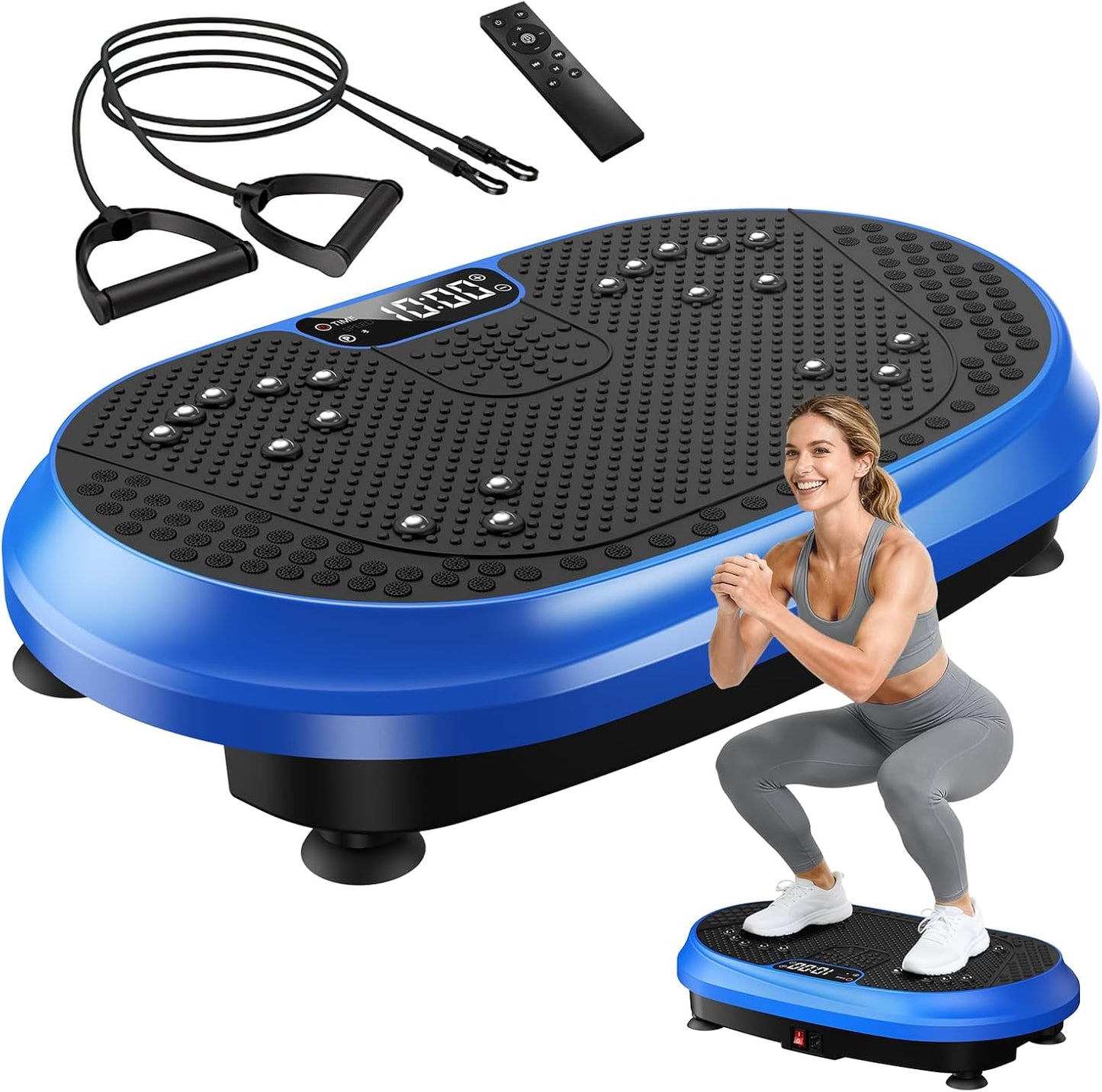 Vibration Plate Exercise Machine, Full Body Shaker Workout up to 415 lbs