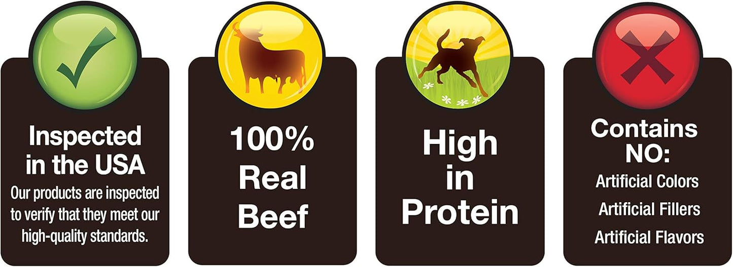 Cadet 100% Beef Strips Dog, Single Ingredient Beef Esophagus, 8 Ounce