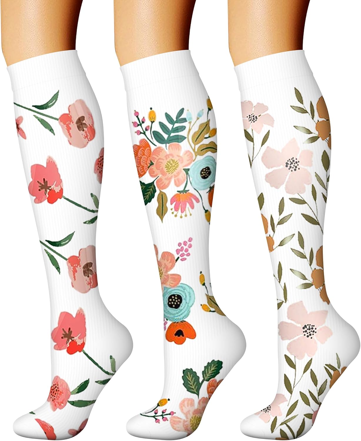 CHARMKING Compression Socks for Women and Men 15-20 mmHg