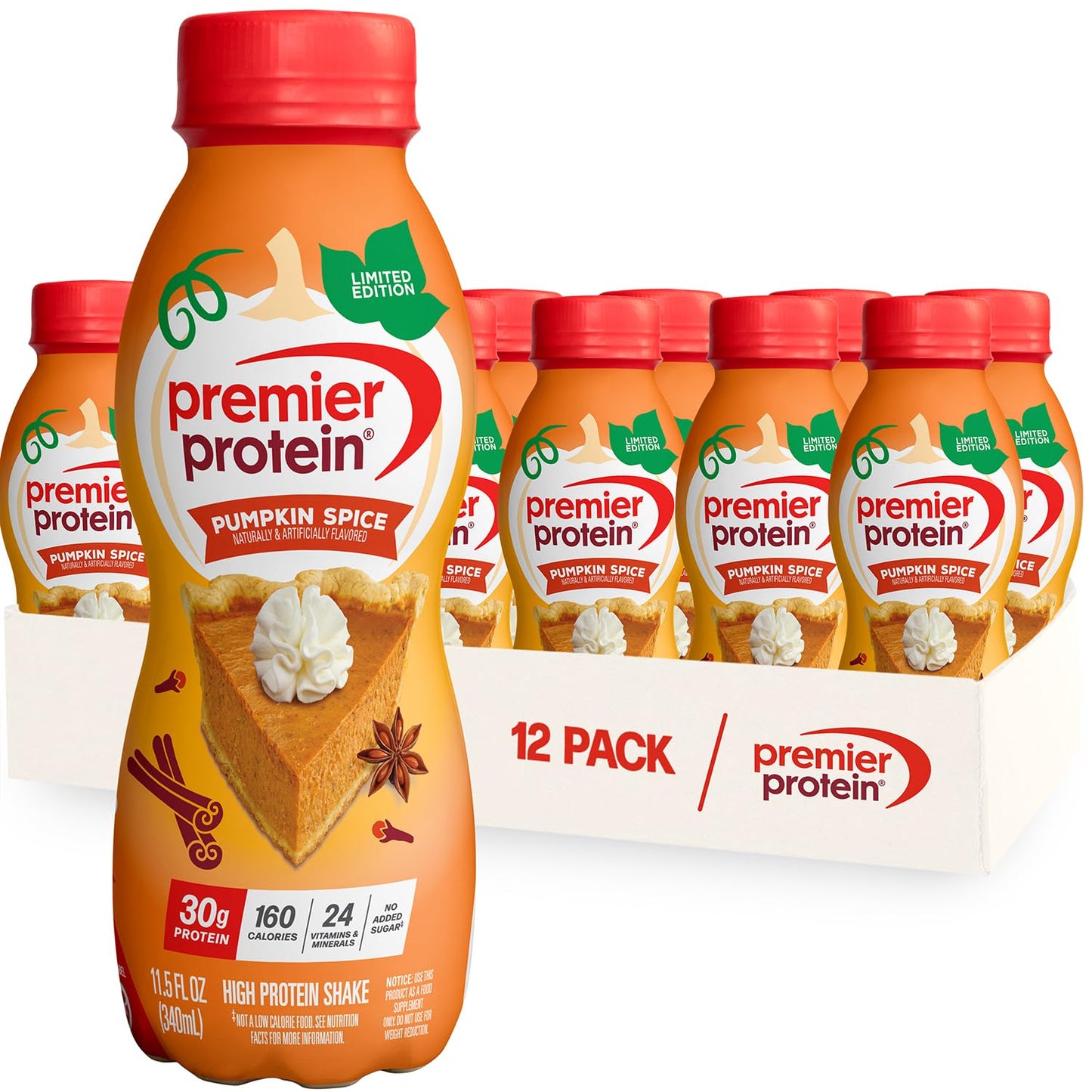 Limited Edition Lemon Bar Premier Protein Shake, 30g Protein, 24 Vitamins, 12 Pack