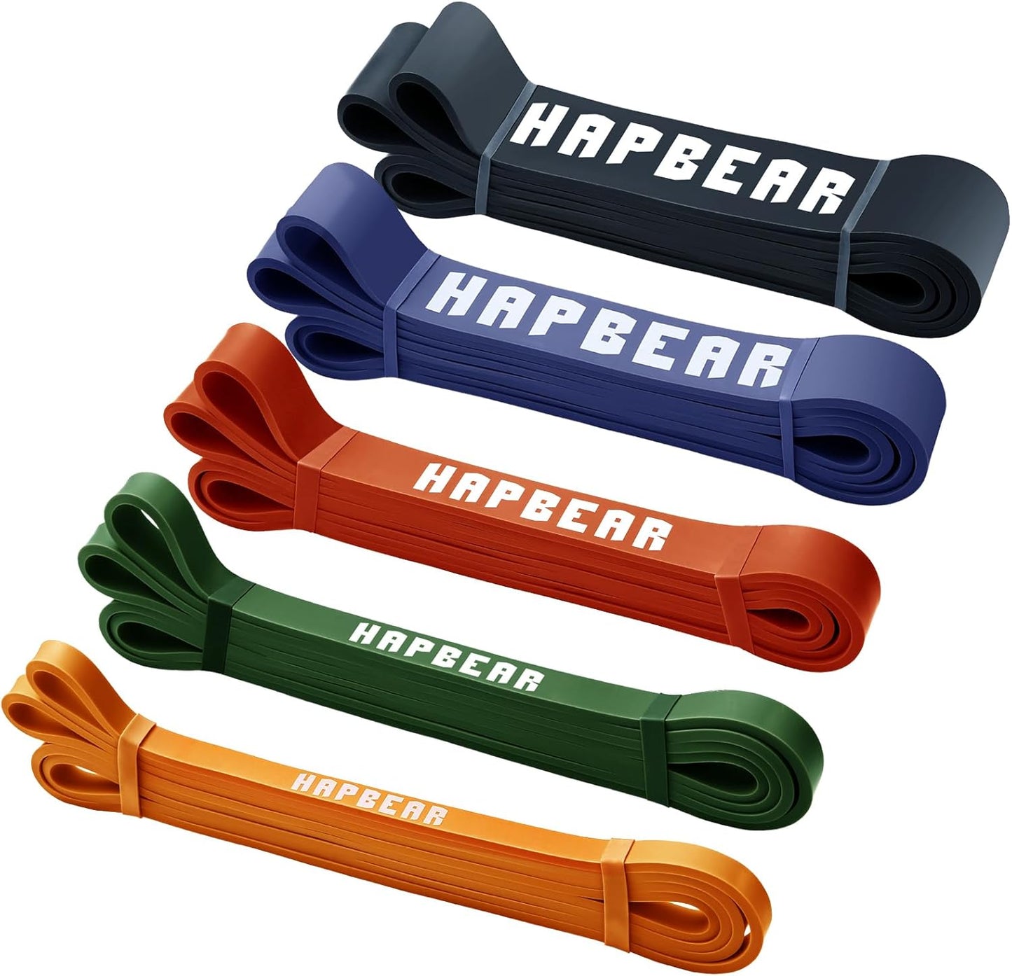 HAPBEAR Pull Up Assistance Bands Resistance Bands Set for Workout
