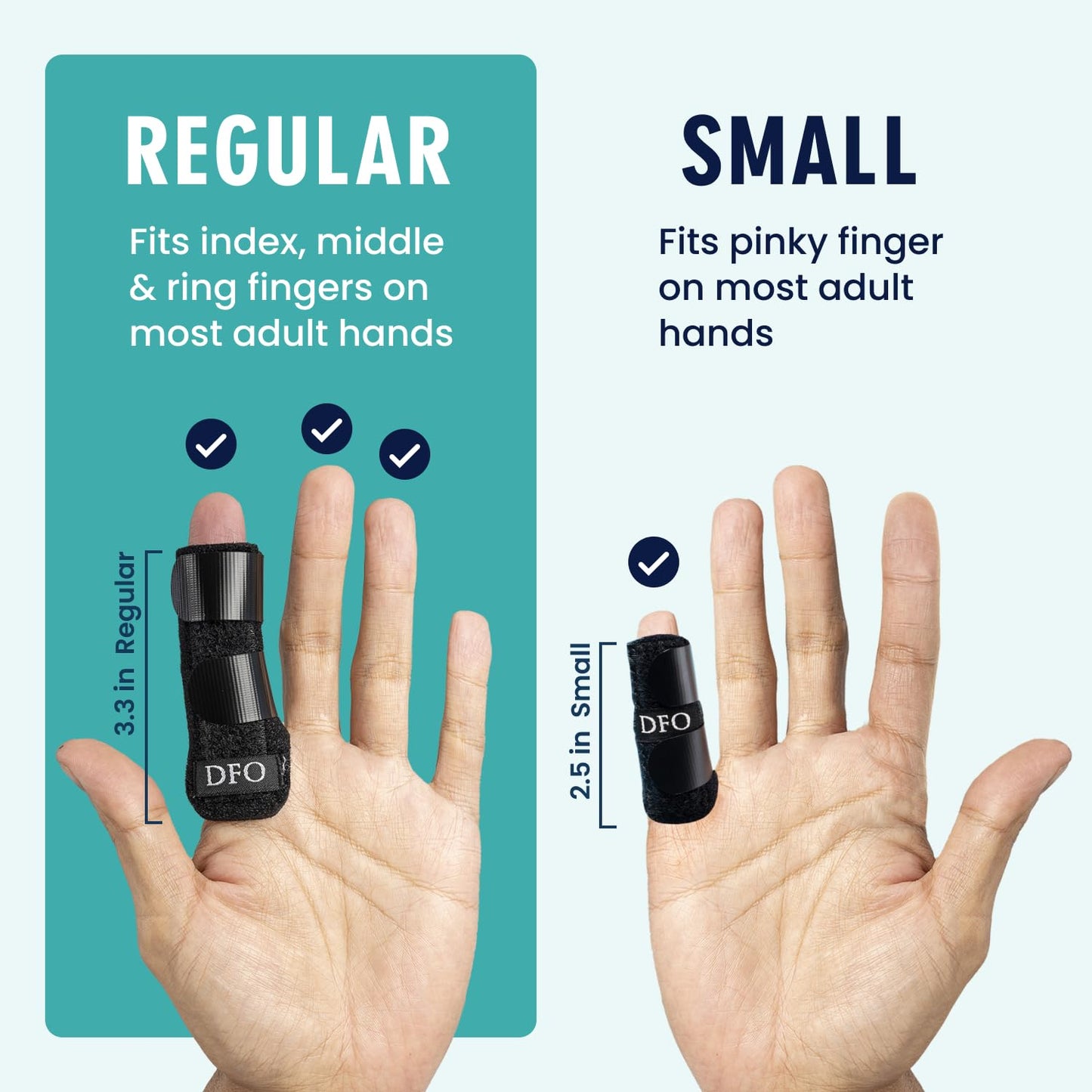 Dr. Frederick's Trigger Finger Splint - Adjustable Finger Brace for Arthritis and Tendonitis - Index, Middle, Ring Fingers - 2 Count