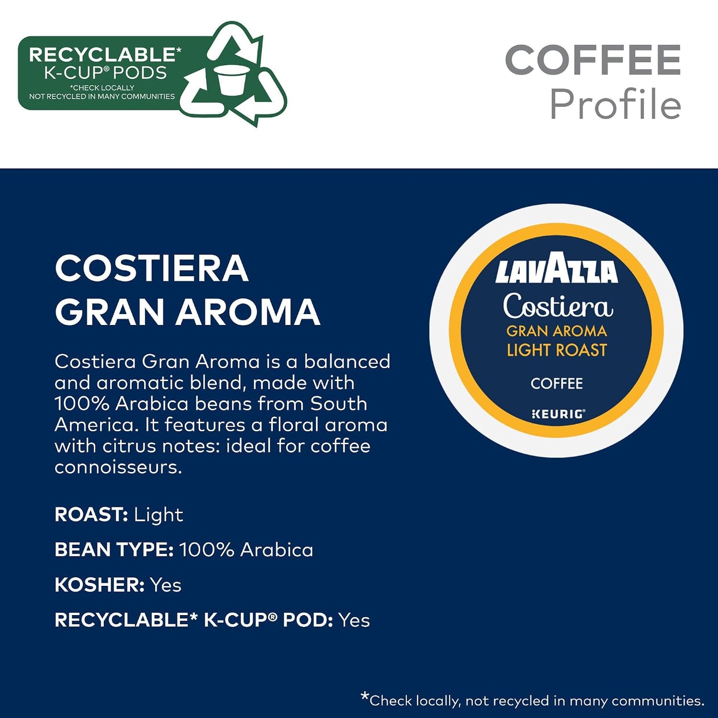 Lavazza Favorites Collection Variety Pack, 64-Count Box, Single Serve Keurig K-Cup Pods