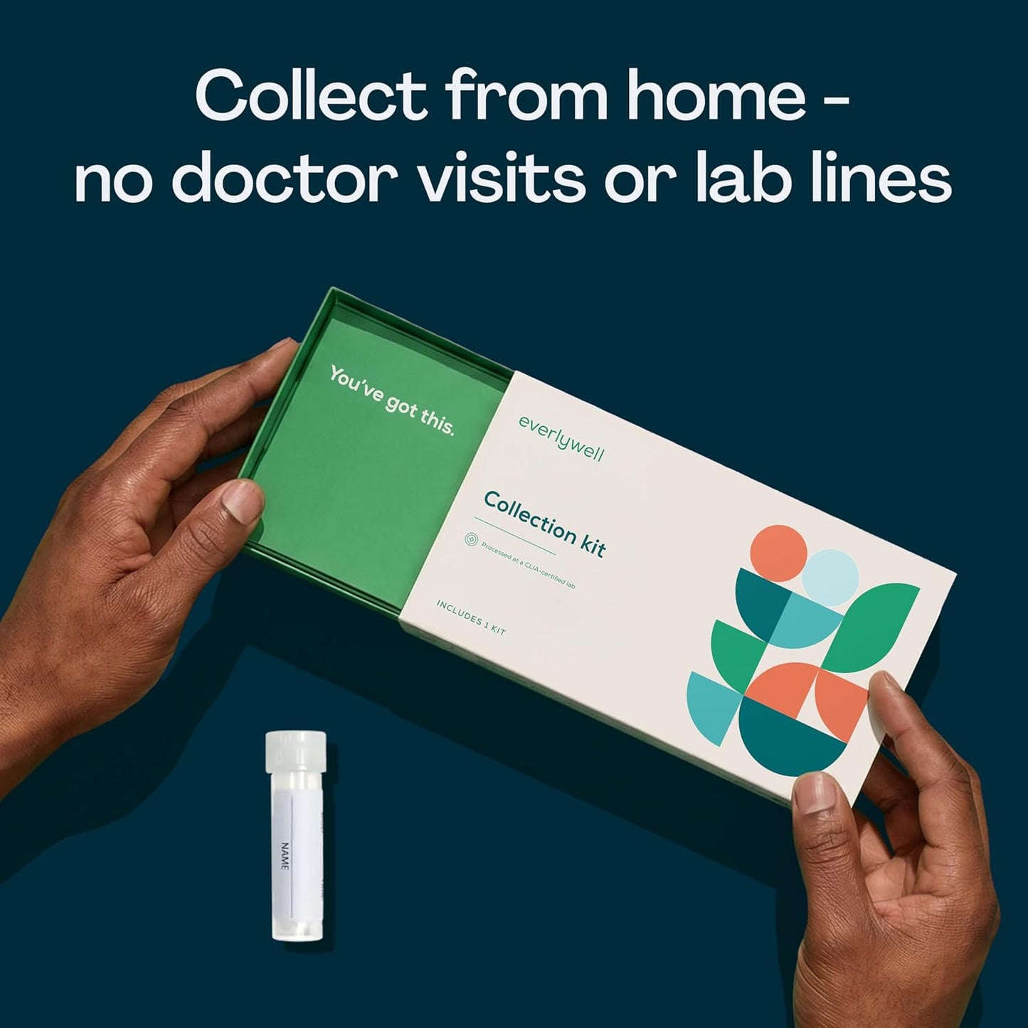 Everlywell At-Home Men's Health Test Kit, Measures 4 Key Hormones