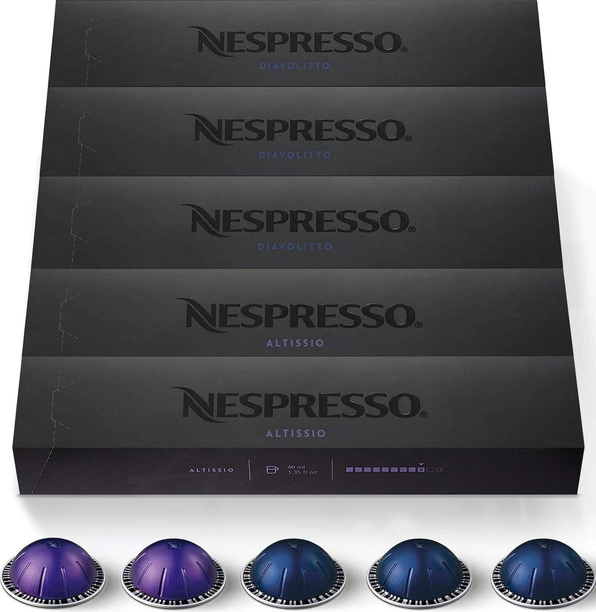 Nespresso Capsules Vertuo Variety Pack 50-Count Espresso Pods