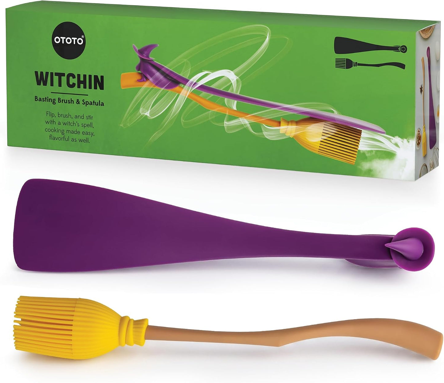 OTOTO Splatypus Jar Spatula for Scooping and Scraping - Unique Fun Cooking Kitchen Gadgets for Foodies - BPA-free & 100% Food Safe - Crepe Spreader