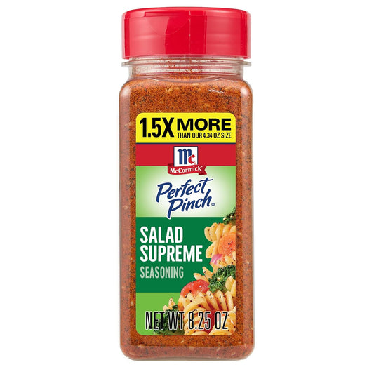 McCormick Perfect Pinch Seasoning, 8.25 oz, Salad Supreme, Vibrant Blend for Salads & More