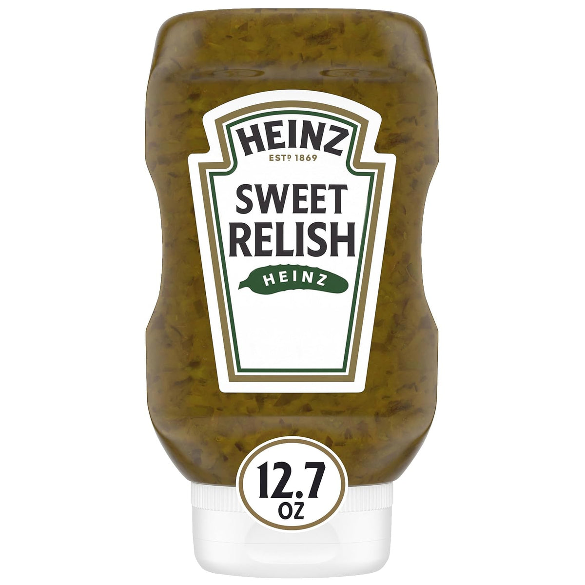 Heinz 12.7 fl oz Sweet Relish Bottle, Kosher Certified, Perfect for Hot Dogs and Burgers