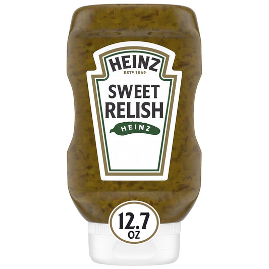 Heinz 12.7 fl oz Sweet Relish Bottle, Kosher Certified, Perfect for Hot Dogs and Burgers
