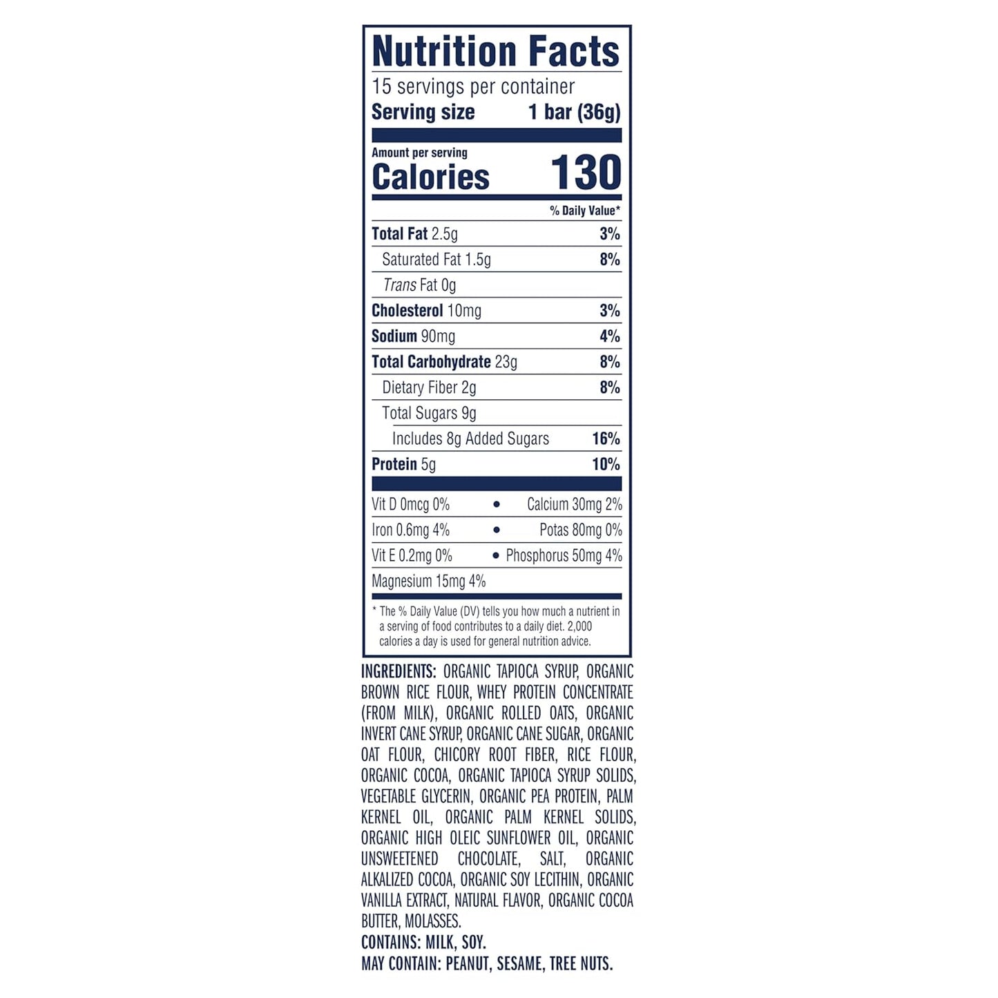 Zbar Protein Chocolate Chip Crispy Snack Bars Made with Organic Oats Non-GMO Gluten Free