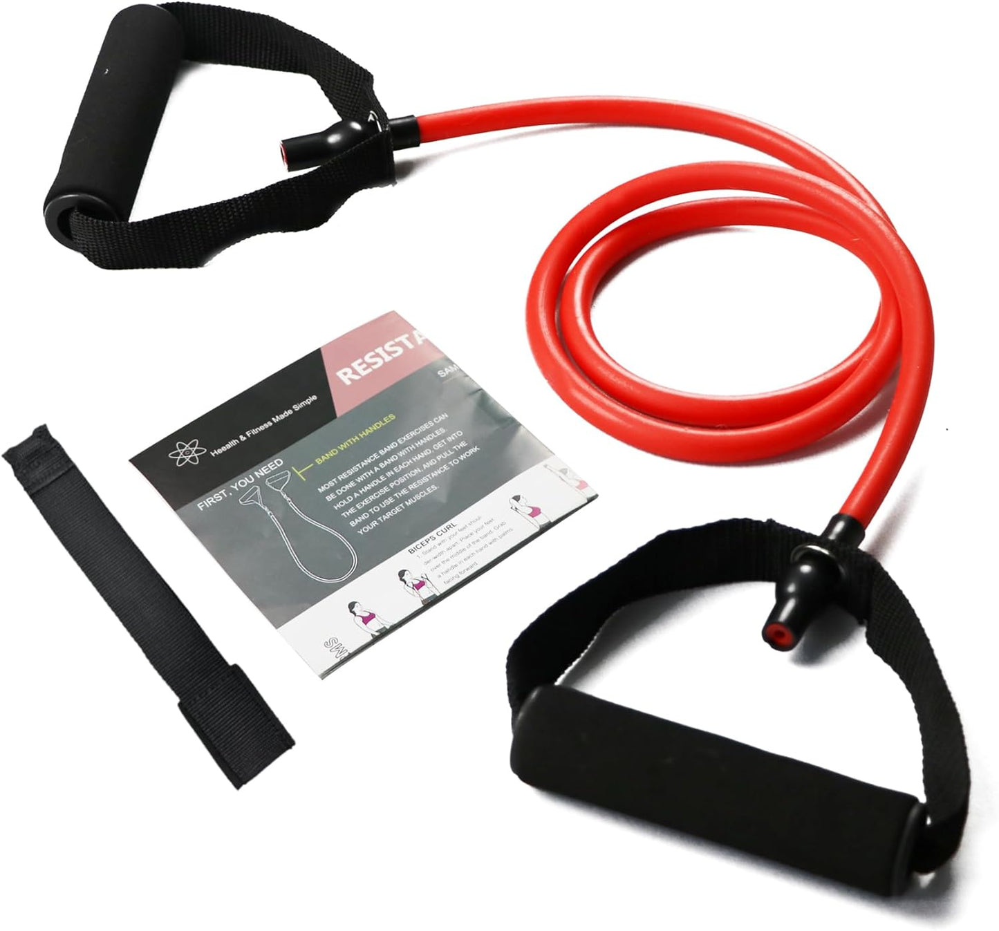 Resistance Bands with Handles for Full Body Workout, Therapy, Home Fitness