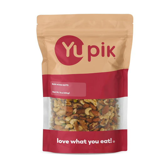 Yupik Raw Mixed Nuts, 1 lb, Premium Nut Blend, No Added Oil or Salt