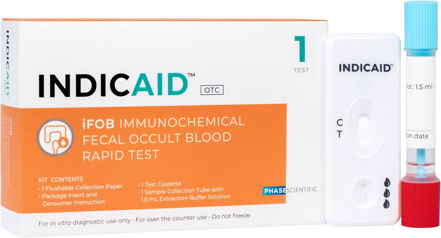 INDICAID iFOB Test, FIT Colon Test, Accurate and Easy at Home