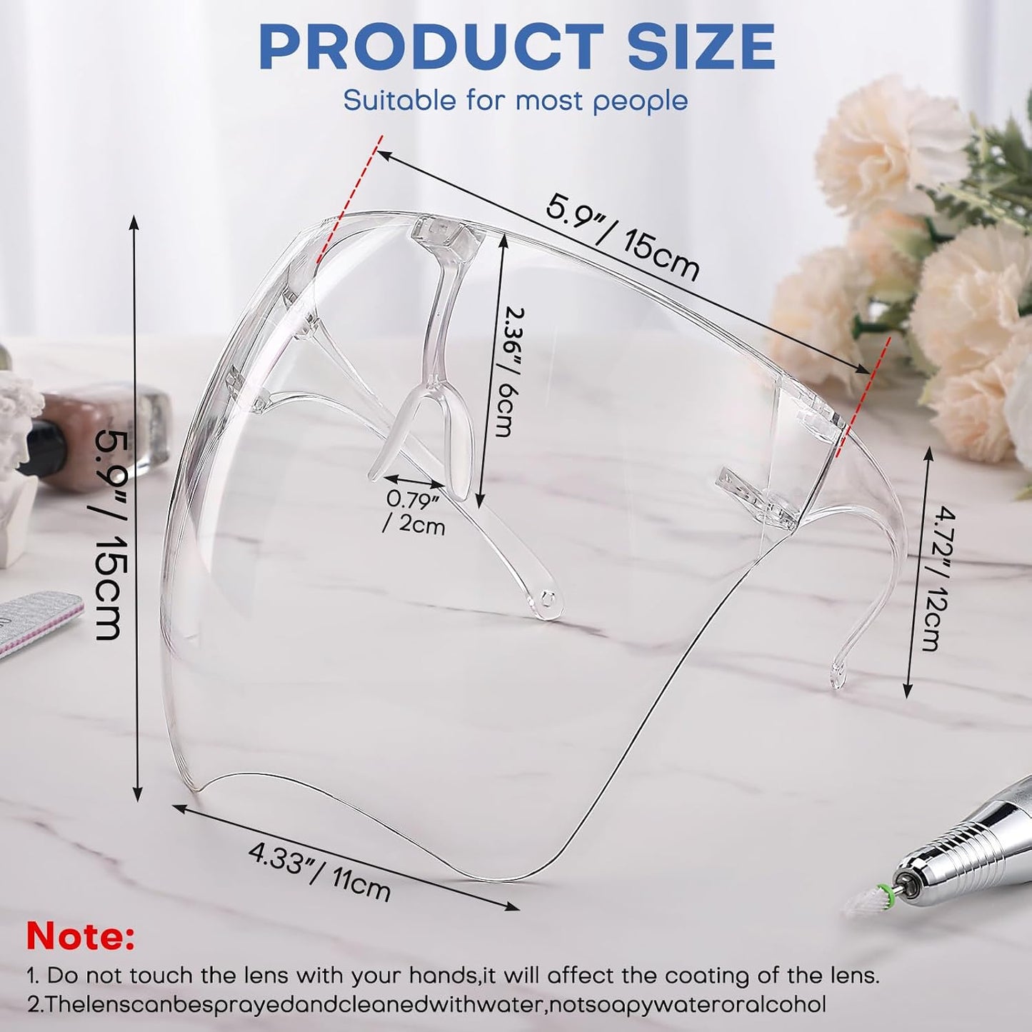 Noverlife Anti-Fog Face Mask for Nail Artists and Manicurists