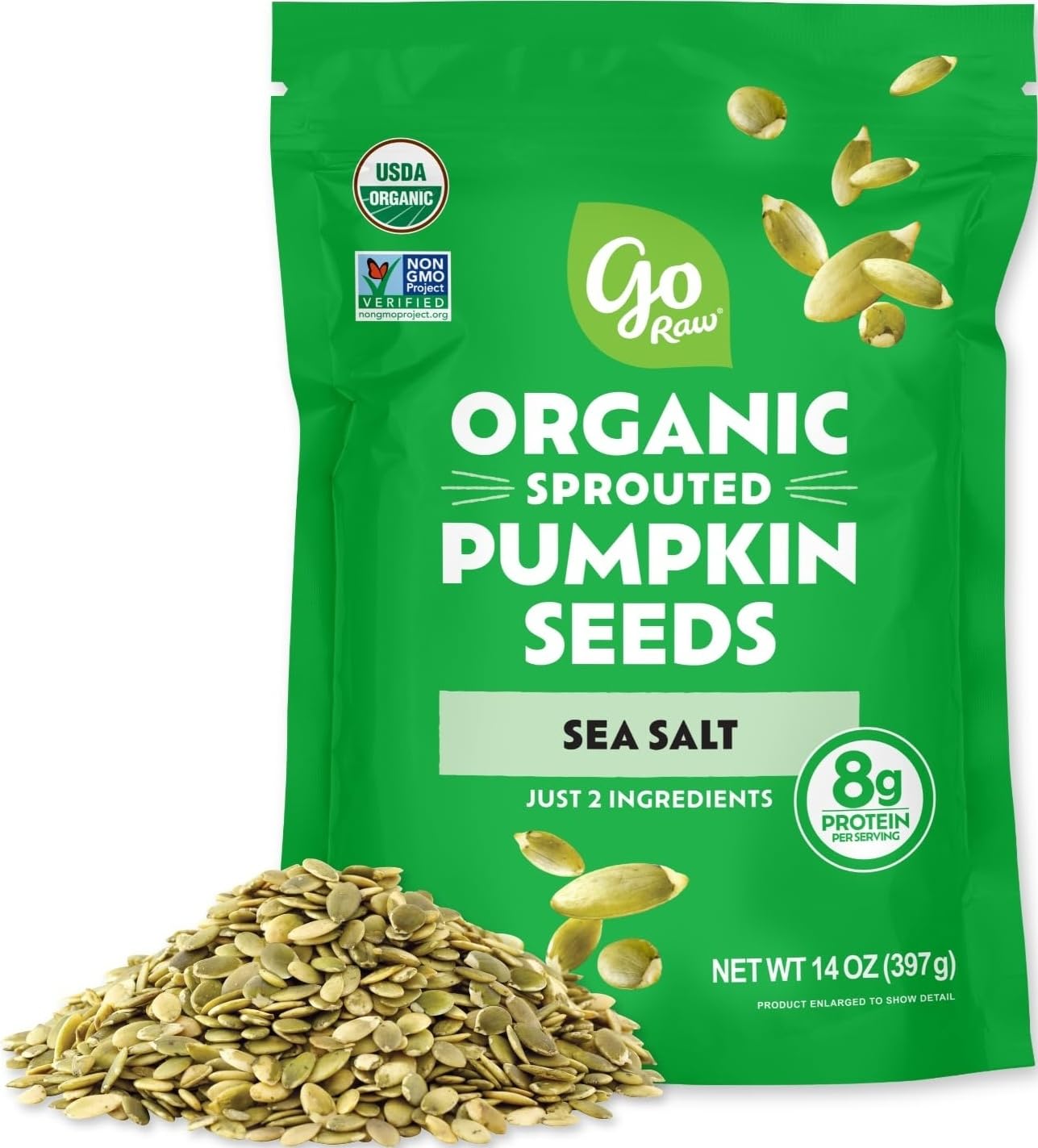 Go Raw Organic Sprouted Mixed Seeds 13 oz Unsalted Keto Kosher
