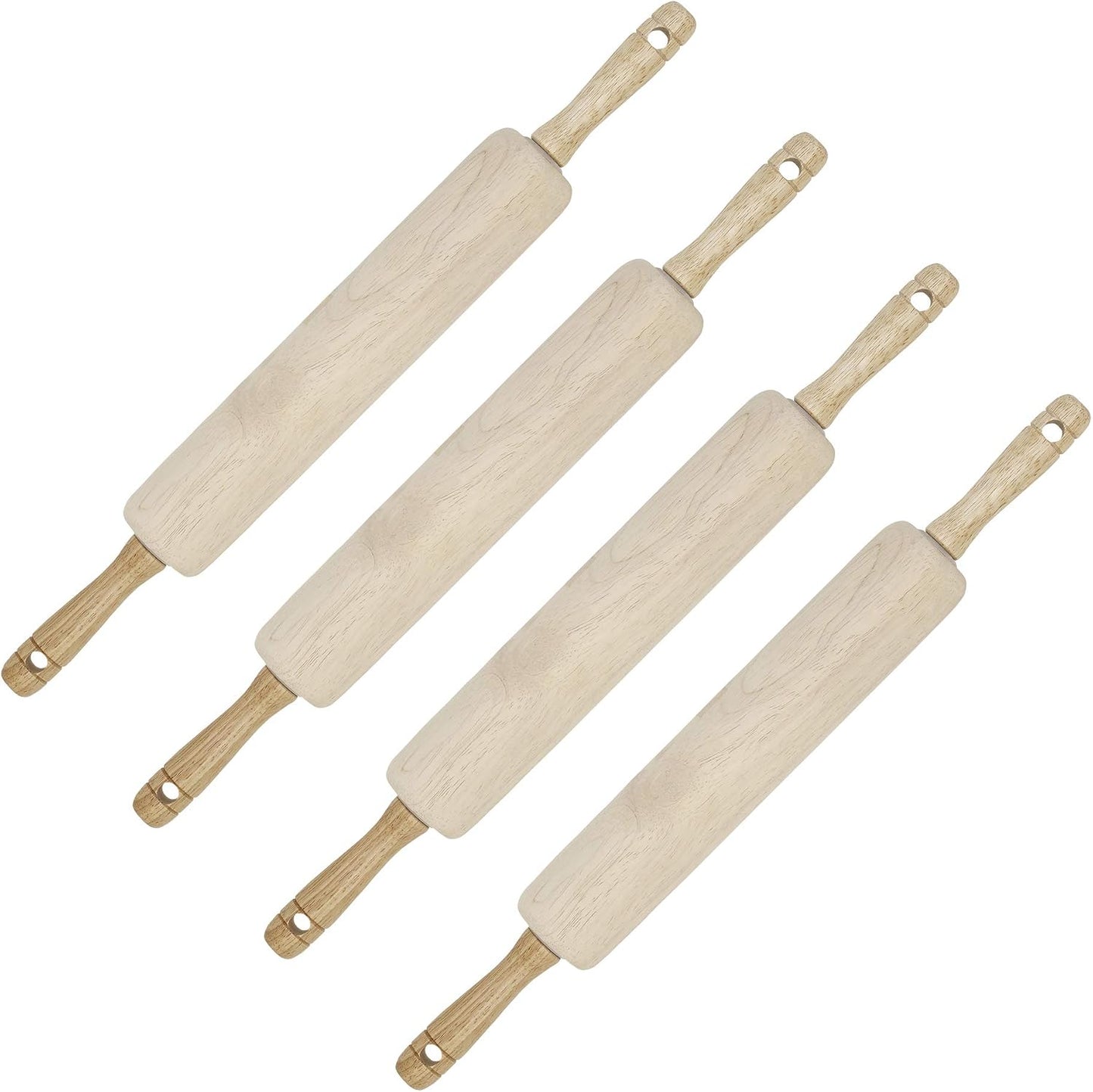 GoodCook Classic Wooden Rolling Pin with Easy Roll Bearings
