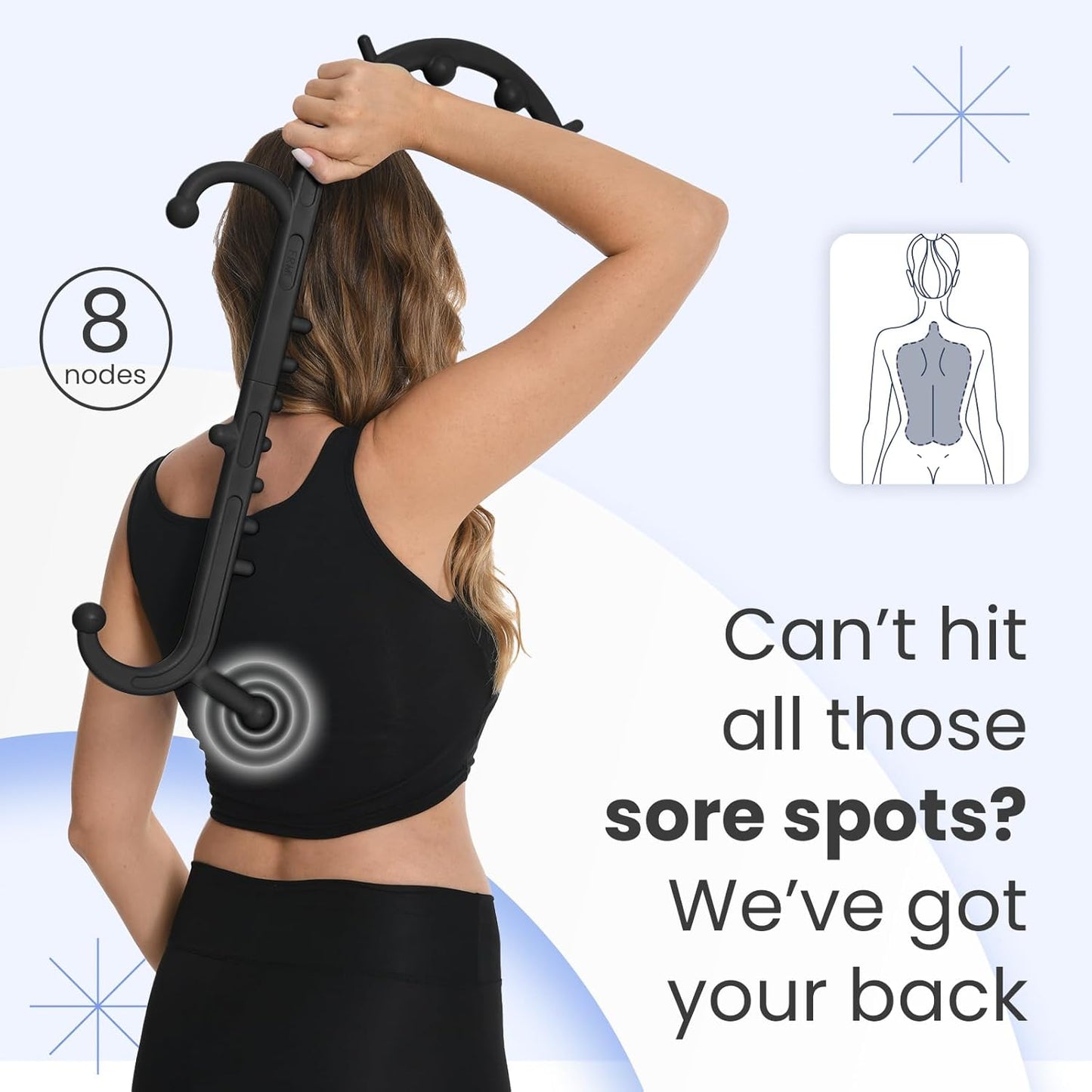 Ranarose Deep Tissue Back & Neck Massager - Black