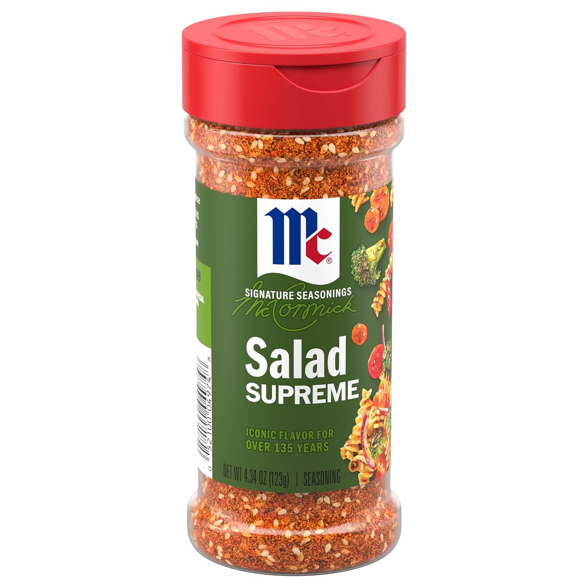 McCormick Perfect Pinch Salad Supreme Seasoning 4.34 oz gluten-free MSG-free seasoning blend