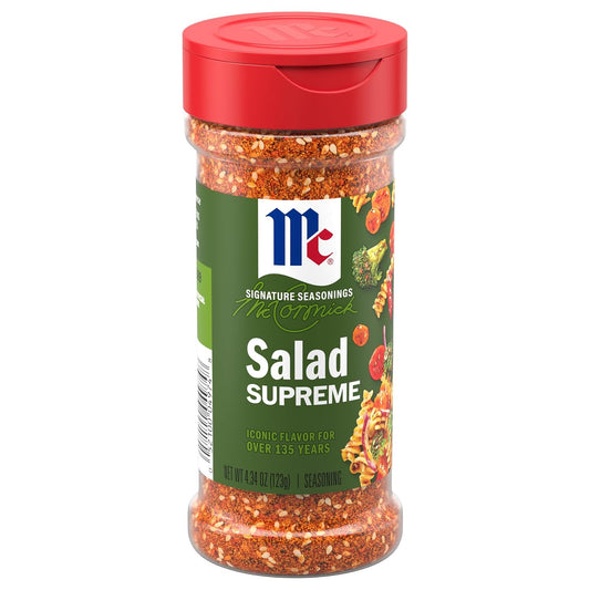 McCormick Perfect Pinch Salad Supreme Seasoning 4.34 oz gluten-free MSG-free seasoning blend