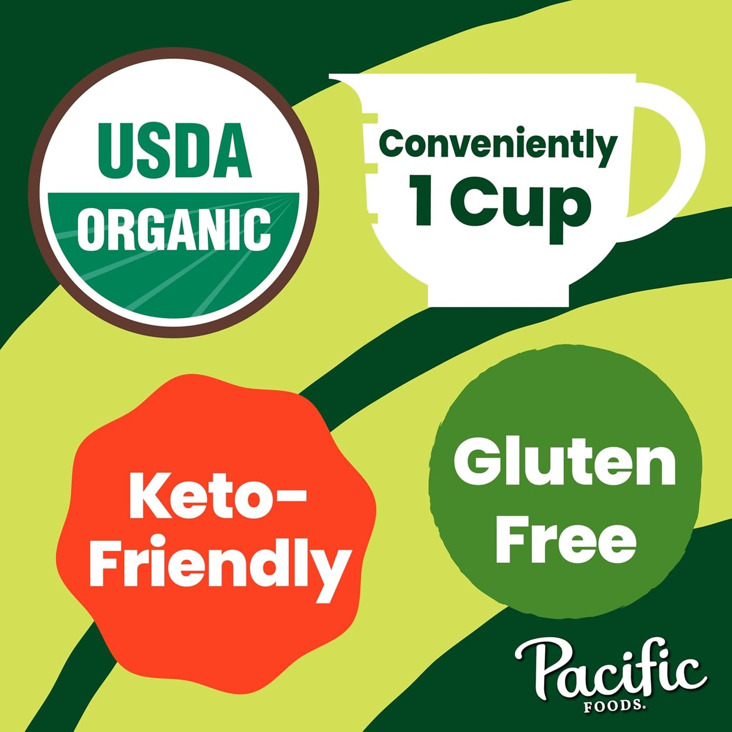 Pacific Foods Organic Low Sodium Chicken Broth 8 Ounce 4 Pack No Artificial Preservatives