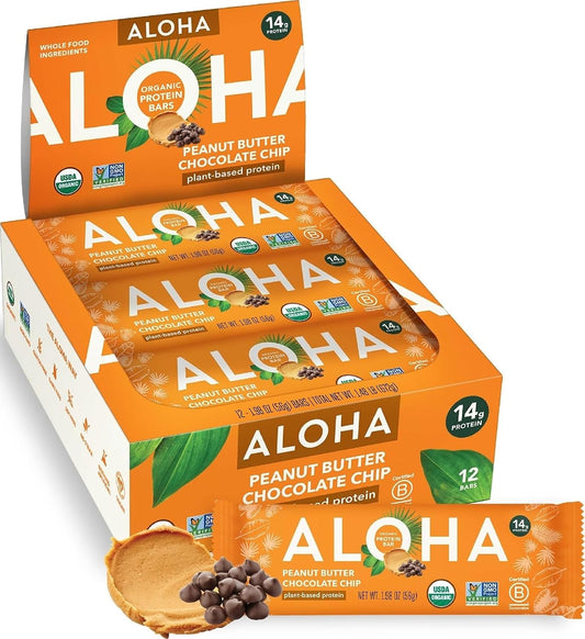 Organic Plant-Based Protein Bars, 12-count, 1.98 Oz, Vegan, Gluten-Free, Paleo