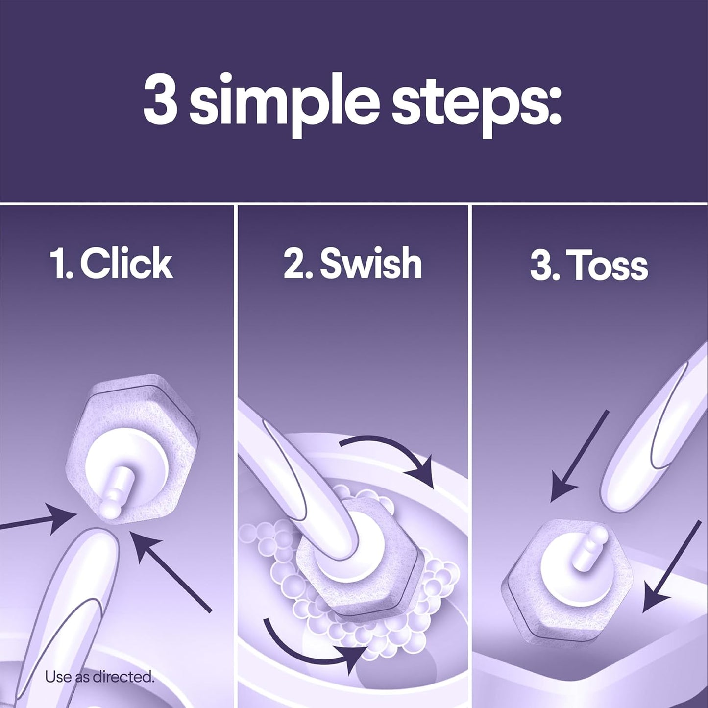 CLOROX Scentiva ToiletWand Toilet Cleaner Refills, Toilet brush, Lavender and Jasmine, 10 Count